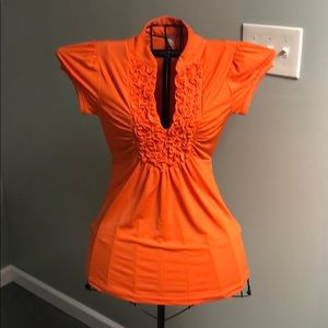 Orange blouse